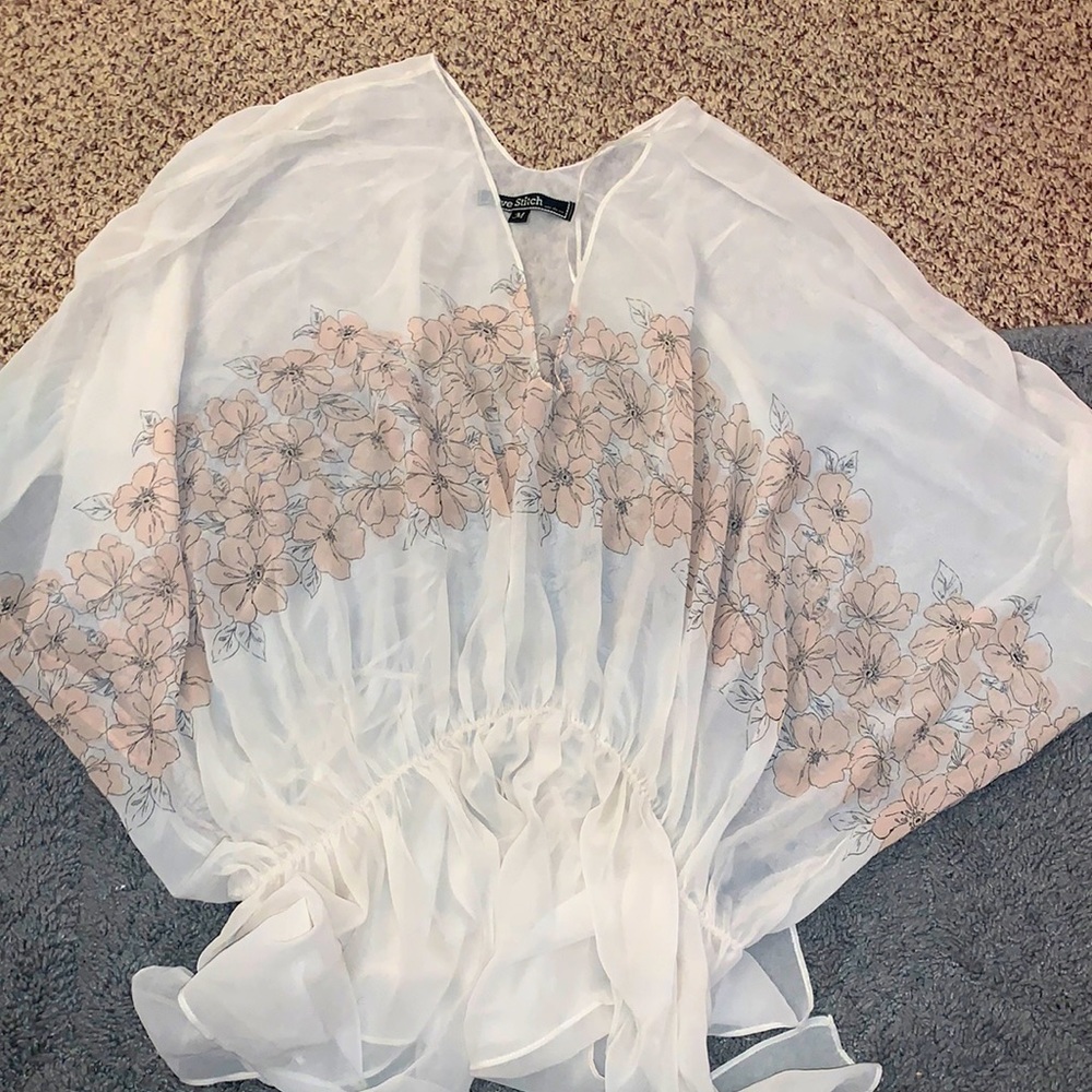 NWOT Love Stitch shear blouse